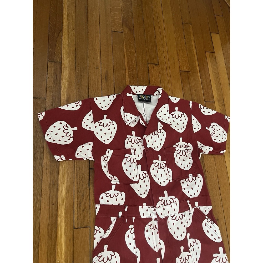 Big Bud Press Strawbaby Red Strawberry Limited Edition Short Sleeve Jumpsuit 2XL - Picture 3 of 16